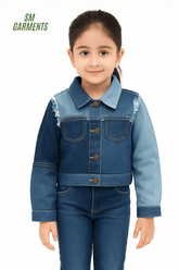 GIRLS DENIM JACKET - Smgarment's